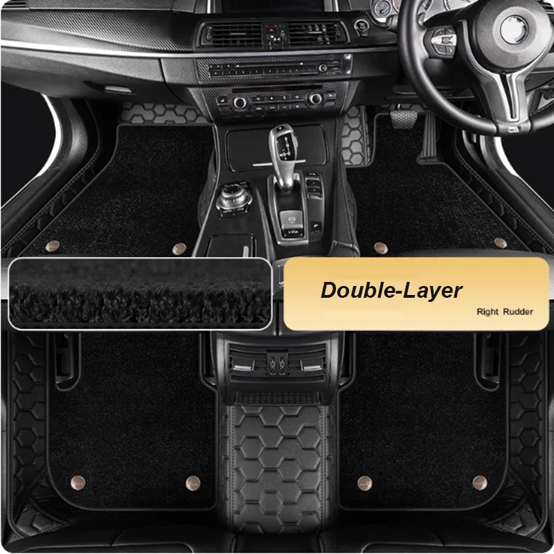 5D Custom Car Floor Mats For BMW X3 E83 F25 G01 F97 Auto Carpets Double Layer Foot Coche Liners Blanket