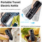 Electric Kettle 12V24V Portable Car Heating Cup 500ml Travel Heating Touch Screen Intelligent Adjustable Temperature Thermal Cup CM World
