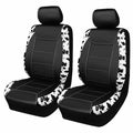 AUTOKING Cow Print Leather Seat Covers Fit For Most Car SUV Truck Van Universal Car Seat Covers Car Accessories Interior CM World