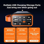 Lenovo 200000mAh Solar Jump Starter Big Capacity Built-in Cables External Battery LED Light For iPhone Huawei Xiaomi 2026
