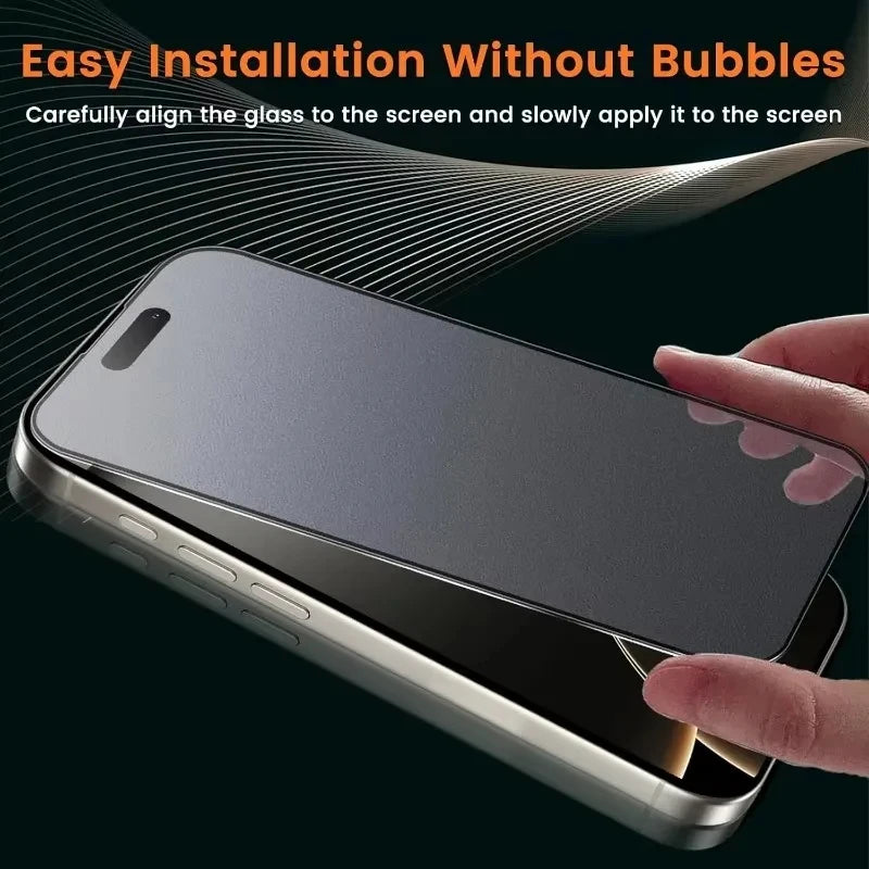 3PCS Anti Fingerprint Matte Screen Protector For iPhone 17 Pro Max 15 14 16 11 12 13 Mini XR X Xs 7 8 Plus 17 Air Tempered Glass Car Mobile World