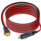1-5m 12V 24V Cigarette Lighter Socket to XT60 Female Cable Adapter for Oukitel Allpowers R600 Anker Solix Portable Power Station