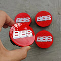4Pcs 60/65mm Acrylic BBS Wheel Center Cap Wheels Tyre Car Wheel Center Cap Set Vehicles Automotive BBS wheel hub modification CM World