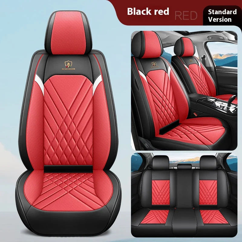 Five-Seat Car Seat Covers Full Wrap Simple Design Multiple Color Options Universal Fit for Most Cars