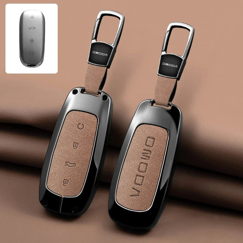 Zinc Alloy Car Key Case Cover Shell Holder Keychain Car Accessories, Fit For OMODA 7 C7 shs phev 2026 2025 Protection Key Bag