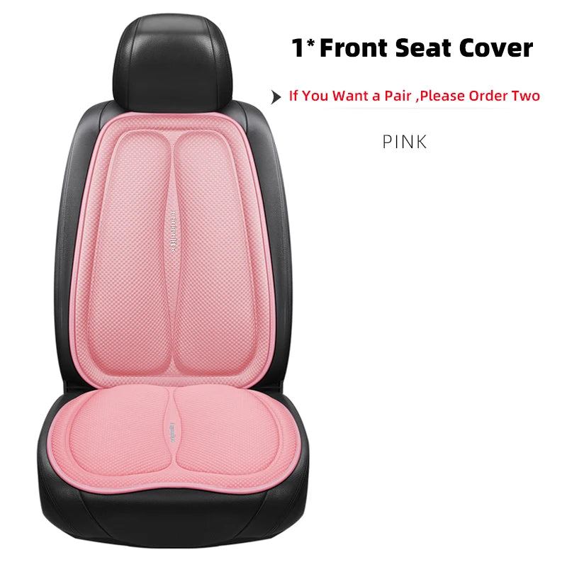 Universal Car Seat Covers Front Back Blue Cushion Breathable Waterproof Auto Ice Silk Mats Pad Full Set Fit Green Protector