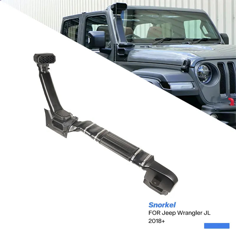 Snorkel Matte Black Engine Airflow System Off Road 4x4 Accessories Air Intake Snorkel Kit for Jeep Wrangler JL 2018 - 2024