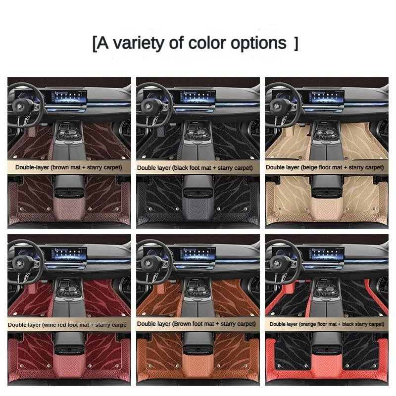 Customized car specific foot mats, double layered carpets for all models LHD RHD 2007-2025 new starry sky carpet accessories