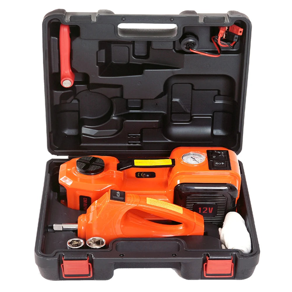 Professional 5-ton Portable Car DC 12V 5T Multifunctional Hydraulic Floor Jack With Electric Impact Wrench CM World