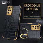 S25 Ultra Case ZROTEVE Crocodile Pattern Leather Cover For Samsung Galaxy S25 Edge S24 S23 FE S22 S21 Plus S24+ S25+ Phone Cases