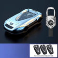 Key Cover Case for Changan UNI-V/CS75 Plus 3rd Gen/CS55 Plus/Yida/UNI-Z/Eado/UNI-T (2024 Models) - Protective Keybag Keychain CM World