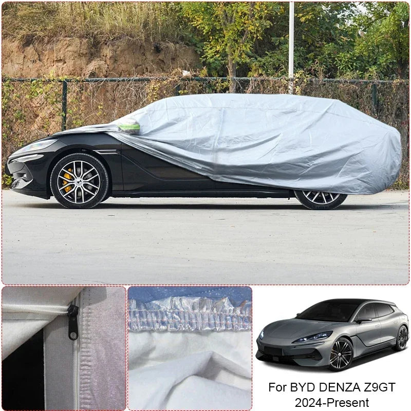 Car Thicken Cover Anti-Rain Snow Waterproof Accessories For BYD DENZA B5 B8 B9 D9 N7 N9 SUPER 3 Z9 Z9GT YANGWANG U7 U8 2023-2025 Car Mobile World