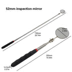 Universal Auto Repair Telescopic Bottom Inspection Mirror 360° Rotating Reflector 52mm Folding Detection Mirror Tool Accessory CM World