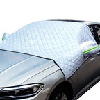 Waterproof Cover Exterior Car Covers Outdoor Half Awning Anti-Snow Windshield Proof Protective Cotton Sunshade Anti Ice Frost Car Mobile World