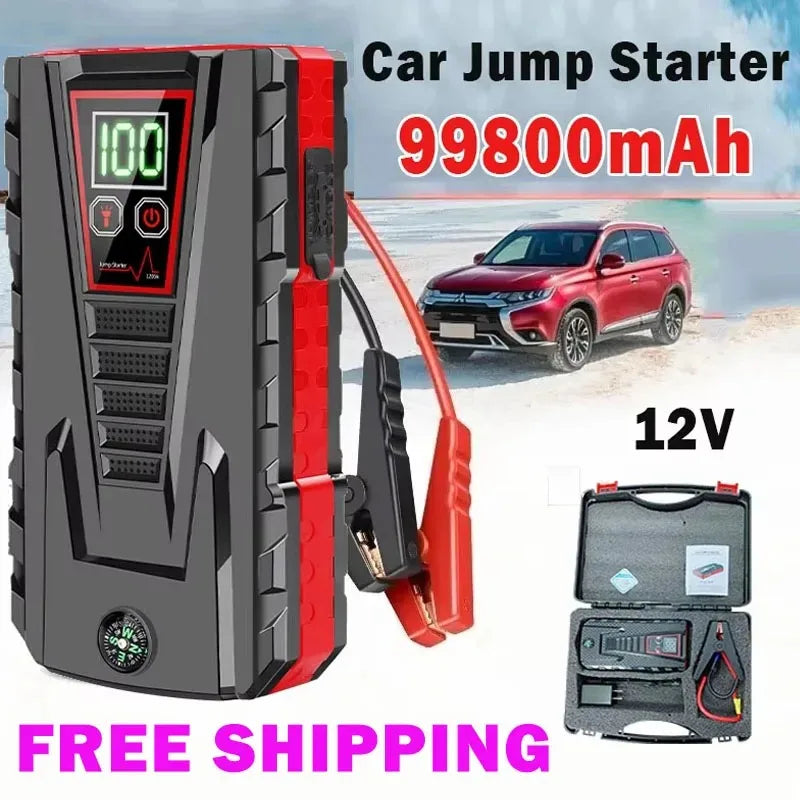2026  Car Jump Starter Auto Starting Device | 12V for Petrol/Diesel | Power Bank /Smart Protection