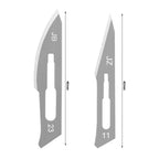 Carbon Steel Carving Metal Scalpel Knife Handle Blades Number 11 23 Surgical Medical Practicing Cutting Sculpting Repairing Tool CM World