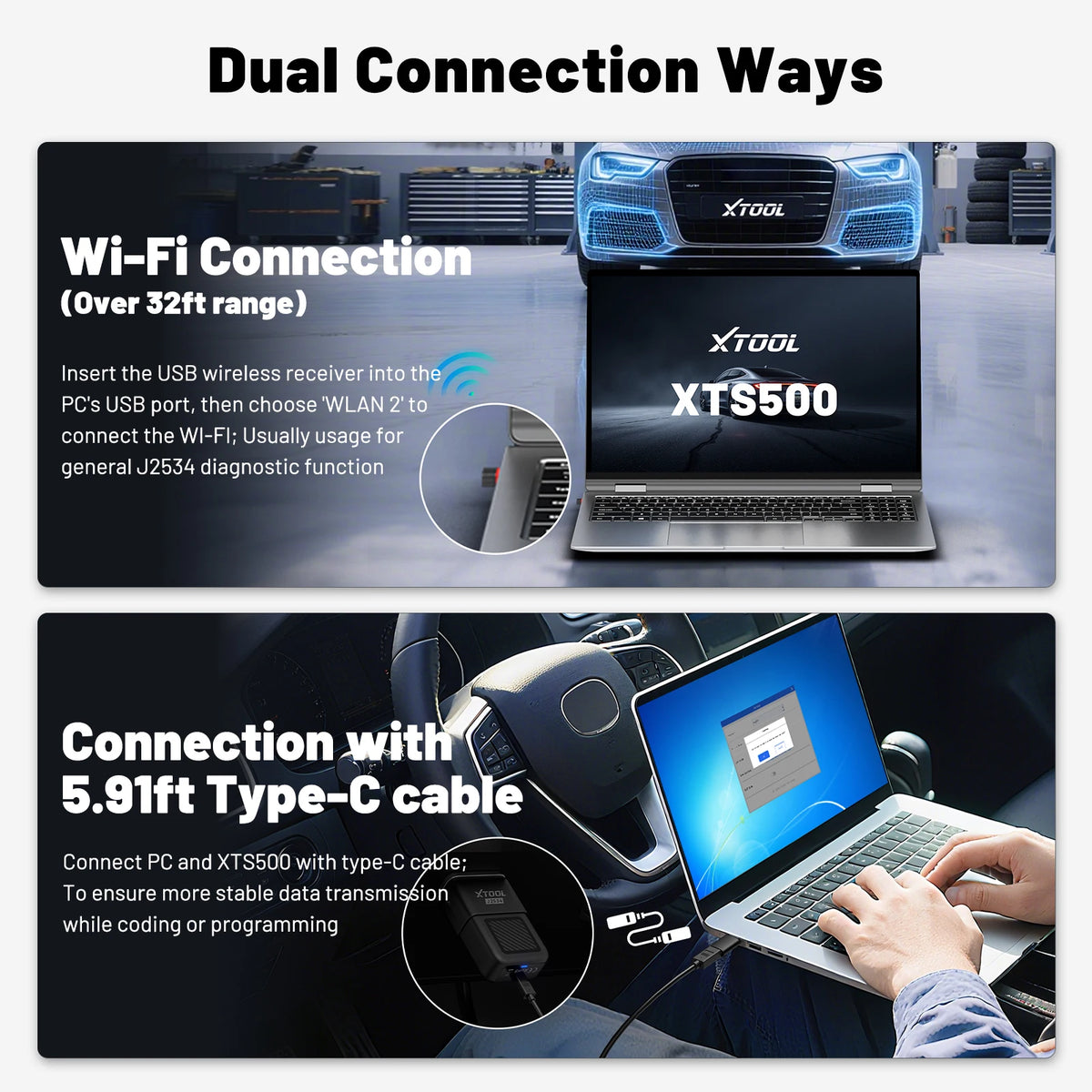 XTOOL XTS500 J2534 ECU Programming Tool 2026 , WIFI , Program ECUs Module with J2534 Pass-Thru, Programmer, OEM Diagnostic Tool