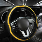 PU Leather Car Steering Wheel Cover Universal Carbon Fiber Steering Wheel Covers Car Decoration Accessories 38cm Steering Covers CM World