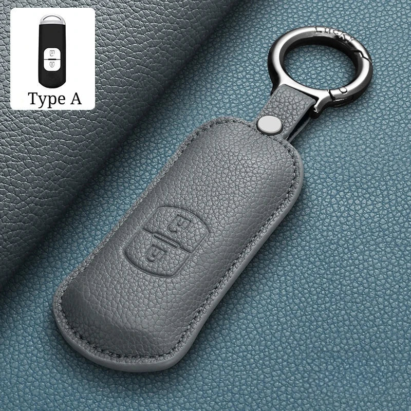 Car Key Fob Cover for Mazda 3 Axela CX-5 Mazda 6 Atenza Luxury Key Case Shell with Keychain CM World