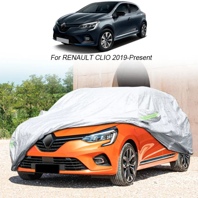 Full Dust Waterproof Car Cover Rain Frost Snow Protect Cover For Renault Captur CLIO KADJAR KADJAR KOLEOS QM6 KWID BW 2015-2025 Car Mobile World
