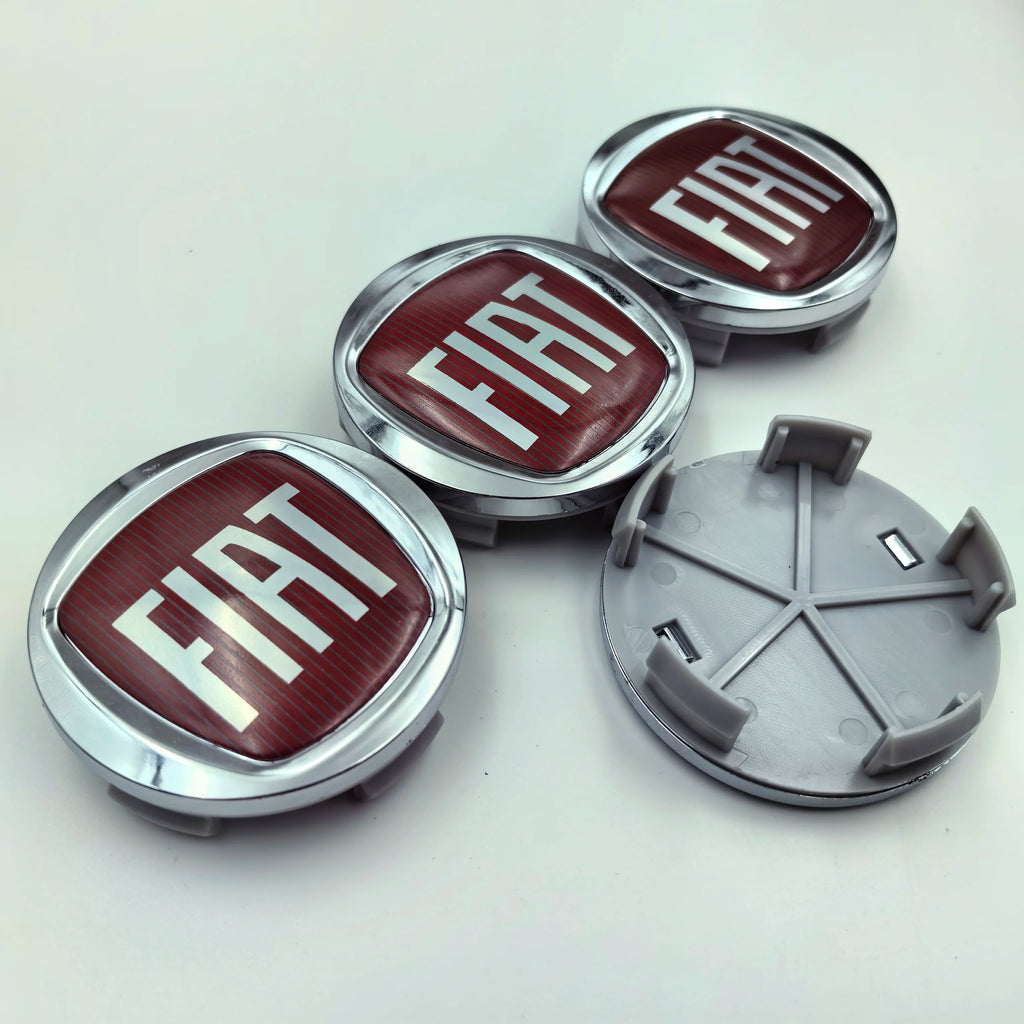 4pcs 60mm Wheel Center Hub Cap Logo Car Emblem Dust-Proof Badge Covers Styling Accessories for Fiat 500 Auto Rim Refit
