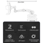 360 Rotation Universal Cell Phone Holder Stand Windscreen Windshield Dashboard Mount Mobile GPS Bracket Support Car Trunk Pickup CM World