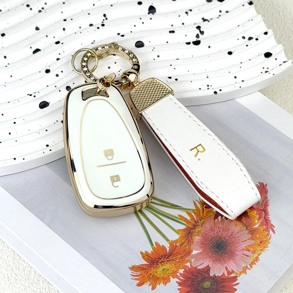 TPU Car Key Fob Cover Case for Chevrolet 2017-2019 Chevy Malibu Camaro Cruze Traverse Sonic Volt Bolt Equinox Spark Blazer Onix CM World