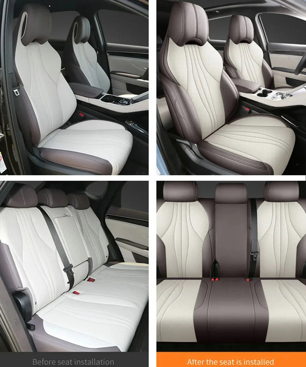 Custom NAPPA Leather For BYD Seal U / Song Plus 2025 Accessories Interior Drop Shipping Winter Full Set Automobiles
