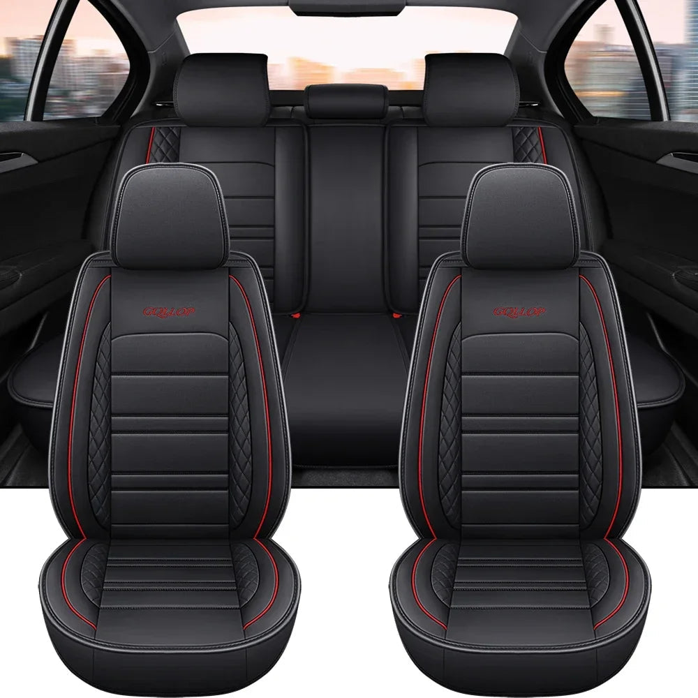 Full Coverage Pu Leather Car Seat Covers for PEUGEOT 206 307SW 308 407 408 508sw 208 2008 3008 4008 5008 Car Accessories CM World