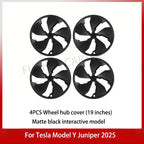 4PCS Hub Cap For Tesla Model Y Juniper 2025+ Car Replacement Wheel Cap 19 Inch Performance Automobile Hubcap Cover Accessories CM World