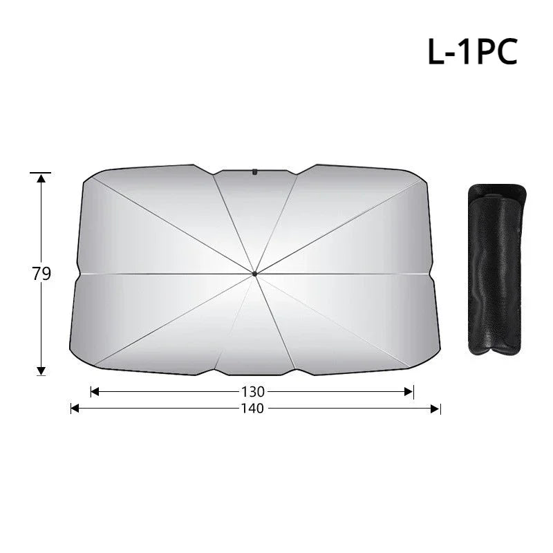 Folding Car Sunshade Umbrella Front Windshield Heat Insulation Sun Protector for Vehicle Interior Summer Travel Car Accessories