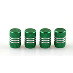 4PCS Car Tire Valve Stems Cap Knurling Style Tire Valve Cap Aluminum Tire Wheel Stem Air Valve Cap Universal Car Accessories CM World