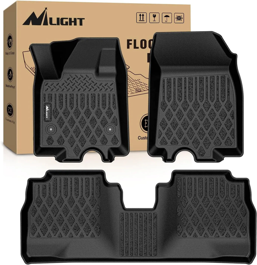 Nilight TPE Custom Fit TPE Floor Mats for Chevy Equinox 2025 Equinox EV 2024-2025 Malibu 2016-2025 Cruze 2016-2020 Blazer 2019-2023 Colorado Crew Cab 2015-2022 Trax 2024-2025 All Weather Waterproof