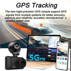 4K 2160P Ultra HD Dash Cam Night Vision With Back 2.5K 1440P Rear Car Video Camera WiFi GPS Logger G-Sensor Loop Recording