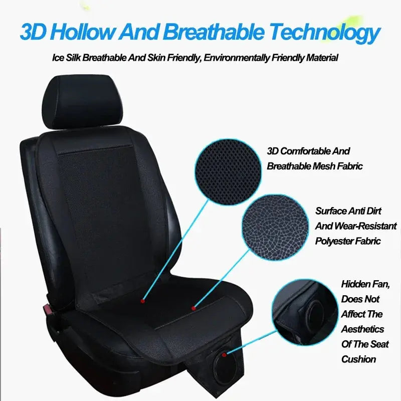 Car seat air cooling pad for summer coolness, ventilation seat cover, car seat cooling cushion Car Mobile World