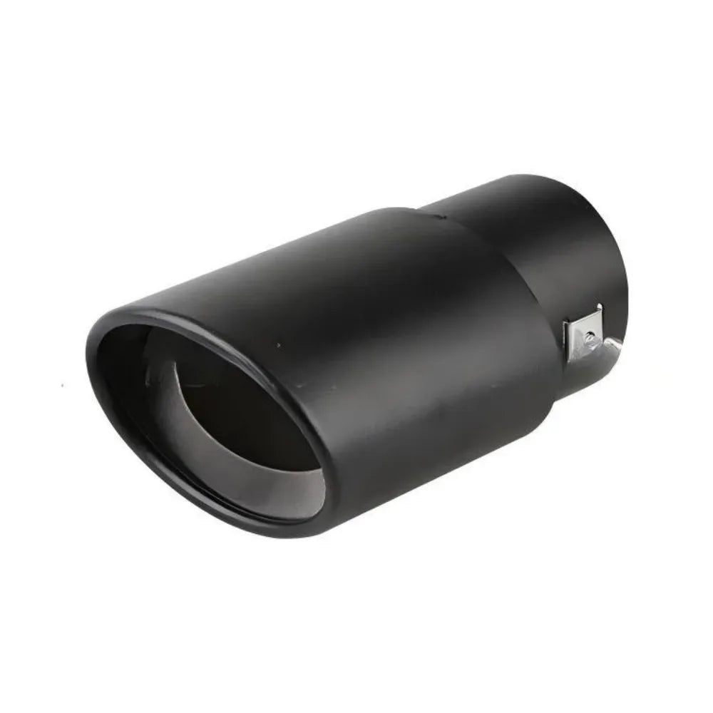 2.5" Stainless Steel Chrome Trim Car Auto Exhaust Muffler Tip Pipe Rear Tail Throat for Most Cars DIY Parts Accessories