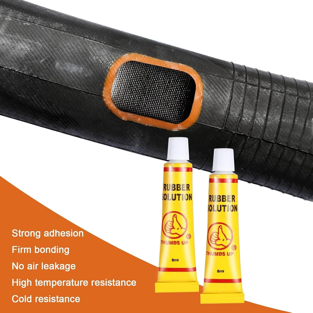 108pcs Parts Bicycle Tire Repair Kit, Tire Repair Kit for Motorcycles Off-road Vehicles Inner Tire Air Chamber Repair Tools Kit CM World