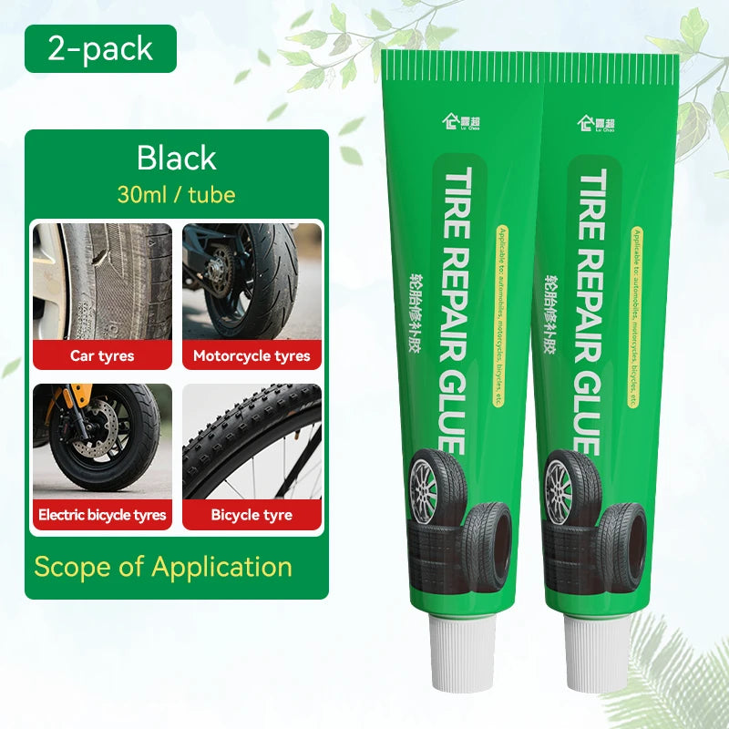 Tire Repair Glue Waterproof & High Temperature Resistant Black Sealing Waterproof And High-Temperature Resistant Repair Adhesive CM World