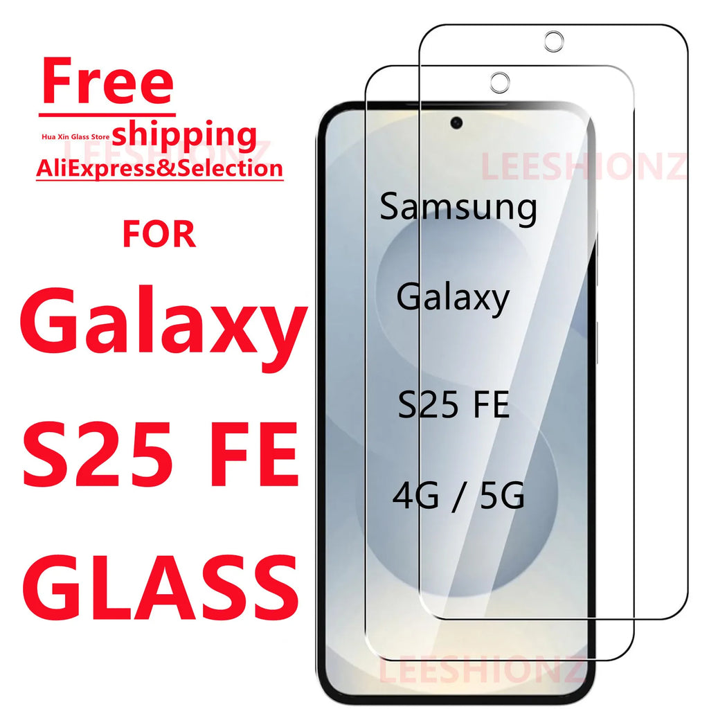 1/4Pcs Tempered Glass Screen Protector for Samsung Galaxy S25FE - Smartphone Protection Suitable for Samsung S25FE Series Car Mobile World