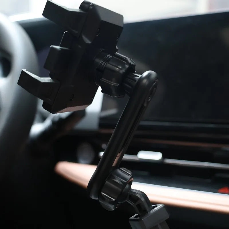 360° Rotating Telescopic Car Ball Head Phone Holder Car Air Vent Metal Hook Clip Upgrade Version 17mm Ball Head Base 1/2/3pcs
