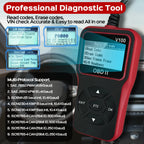 Car OBD2 Scanner Diagnostic Tool Code Reader, Car Voltage Tester Engine Fault Code Scanner, Charging Tester Diagnostic Tool V100 Car Mobile World
