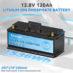 12V 24V 100AH 120AH 300AH LiFePO4 Battery Built-in Bluetooth  BMS Lithium Power Batteries 6000 Cycles For RV Campers Golf Cart