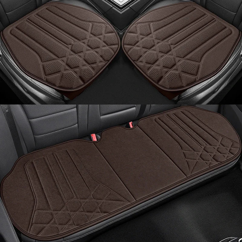 Universal Suede Car Seat Covers - Breathable Car Seat Protector,Seat Covers for Cars Full Set,Internal Spare Parts Seat Cushion CM World