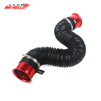 76MM Car Cold Air Turbo Intake Inlet Pipe Adjustable Flexible Duct Tube Hose Cold Feed Duct Pipe CM World