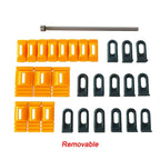 New Paintless Glue Puller Tabs Dent Car Repair Tool Vehicle Dent Removal Repairing Tool Set Orange Dent Puller Kit CM World