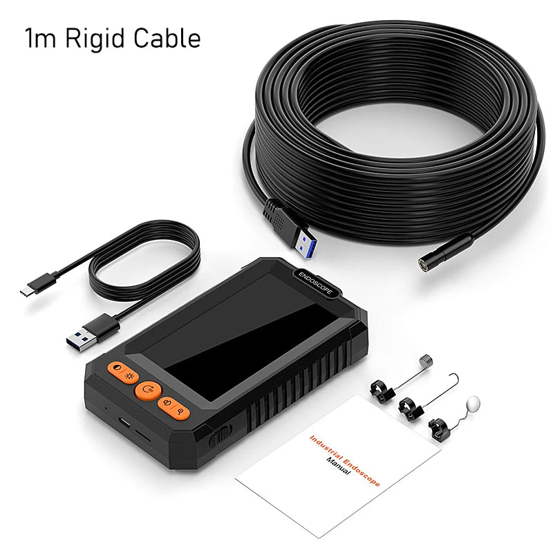 Industrial Endoscope Camera 2-100m Cable 1080P HD with Detachable 8mm Probe & IP67 Waterproof for Pipe Sewer and Bore Inspection CM World