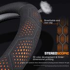 For JAGUAR E-PACE F-PACE F-TYPE XE XF XK XJR XFR XJ XEL XFL Carbon fiber Suede Leather Car Steering Wheel Cover Auto Accessories CM World