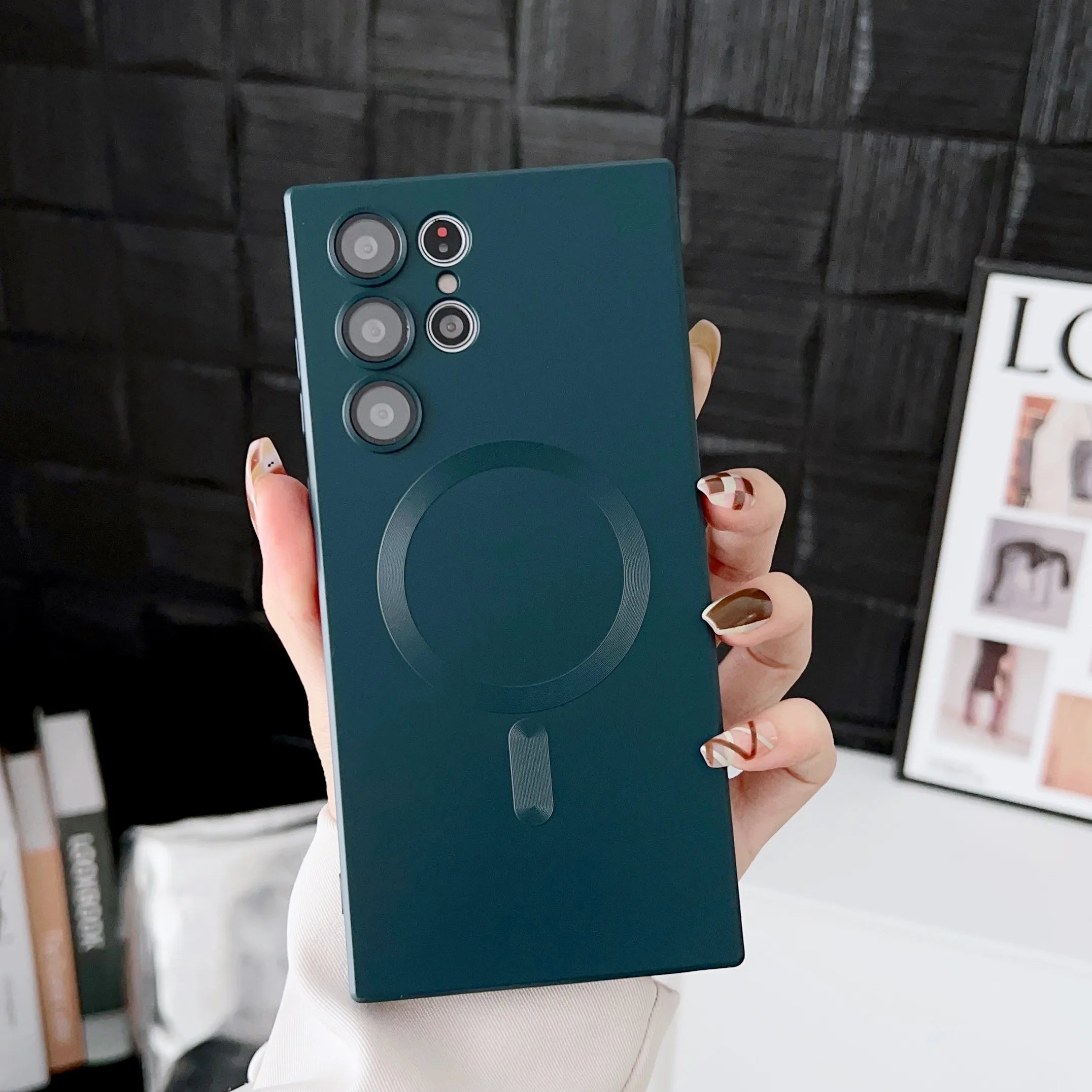 Luxury Magnetic Wireless Charging Case For Samsung Galaxy S26 S25 S24 S23 S 26 25 Ultra Plus Cases Shockproof Soft Phone Cover Car Mobile World