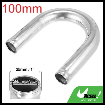 Uxcell Bend Elbow Tube Aluminum Alloy Car Univesral 25/38/45/51/63/76/89/102mm OD 100mm Length 90/180 Ddgree Air Intake Tube CM World