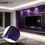 Wrap Foil Car Cover Ultra Glossy Purple Sticker for Car Accessories Waterproof PET Self-adhesive Automotive Vinyl Wrapping Film Car Mobile World